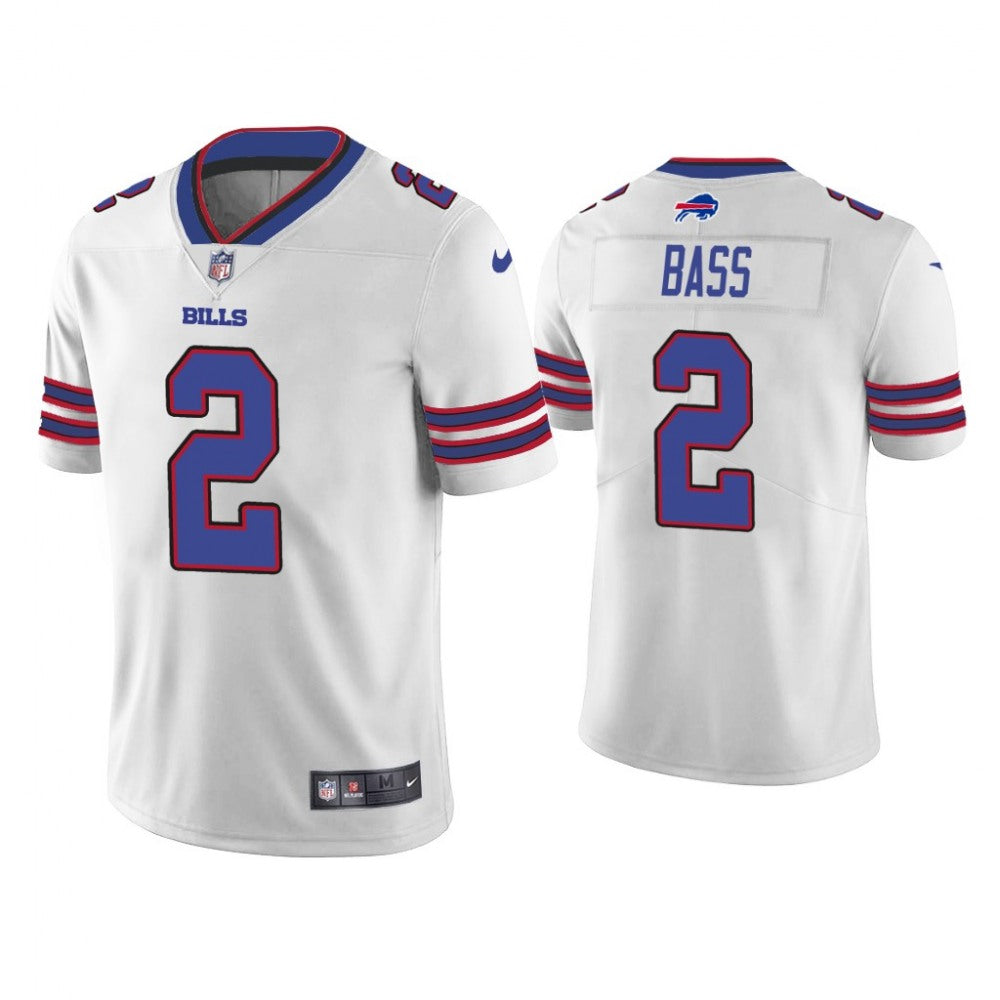 Men's Buffalo Bills #2 Tyler Bass White Vapor Untouchable Limited Stitched Jersey 