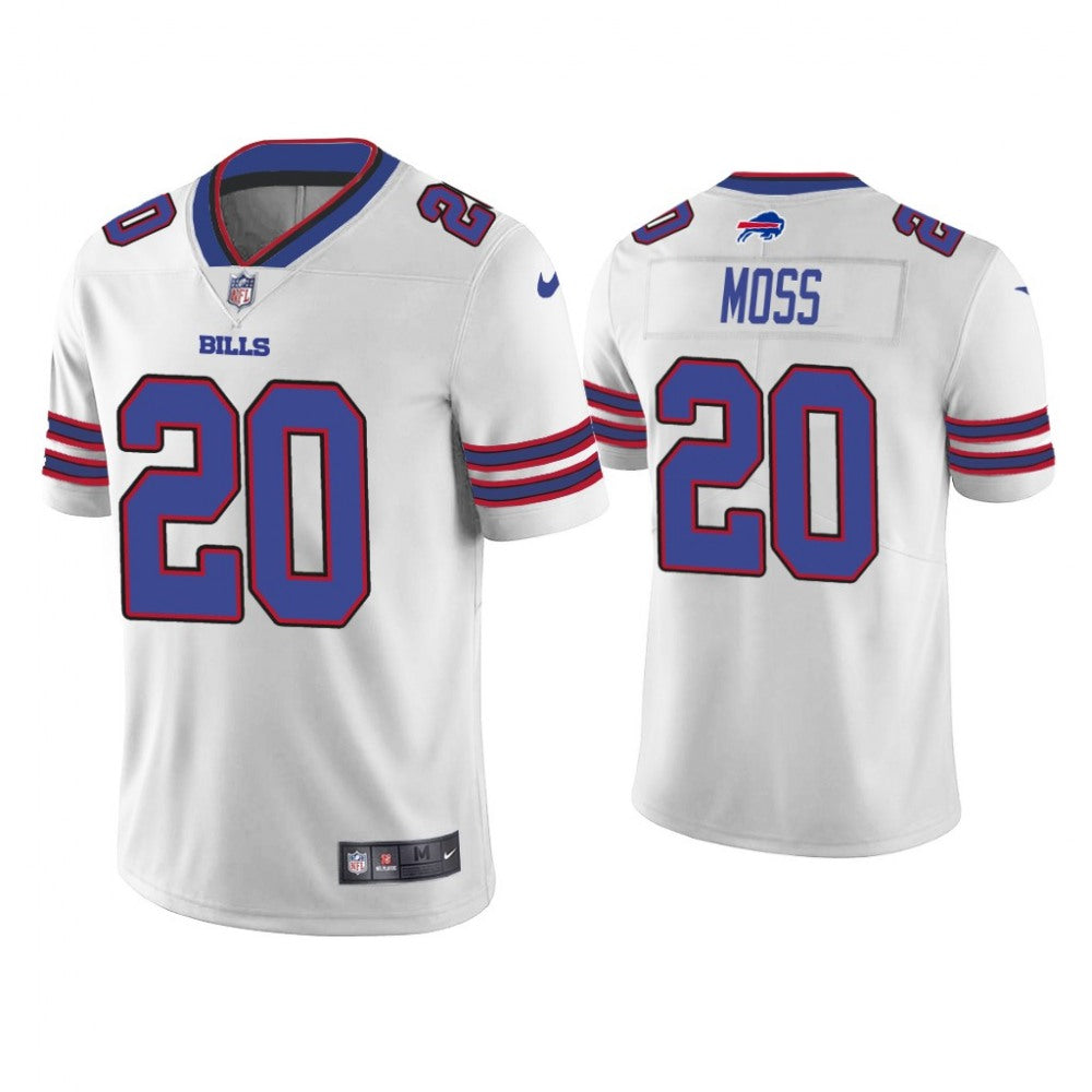 Men's Buffalo Bills #20 Zack Moss White Vapor Untouchable Limited Stitched Jersey 