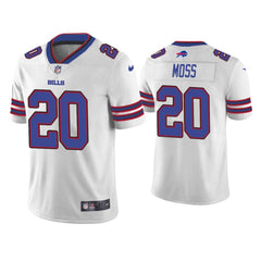 Men's Buffalo Bills #20 Zack Moss White Vapor Untouchable Limited Stitched Jersey 