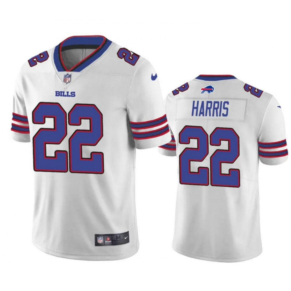 Men's Buffalo Bills #22 Damien Harris White Vapor Untouchable Limited Stitched Jersey 