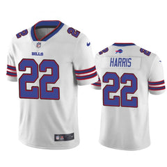 Men's Buffalo Bills #22 Damien Harris White Vapor Untouchable Limited Stitched Jersey 