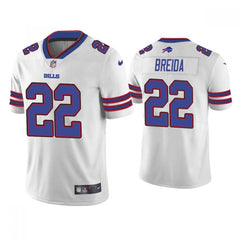 Men's Buffalo Bills #22 Matt Breida White Vapor Untouchable Limited Stitched Jersey 