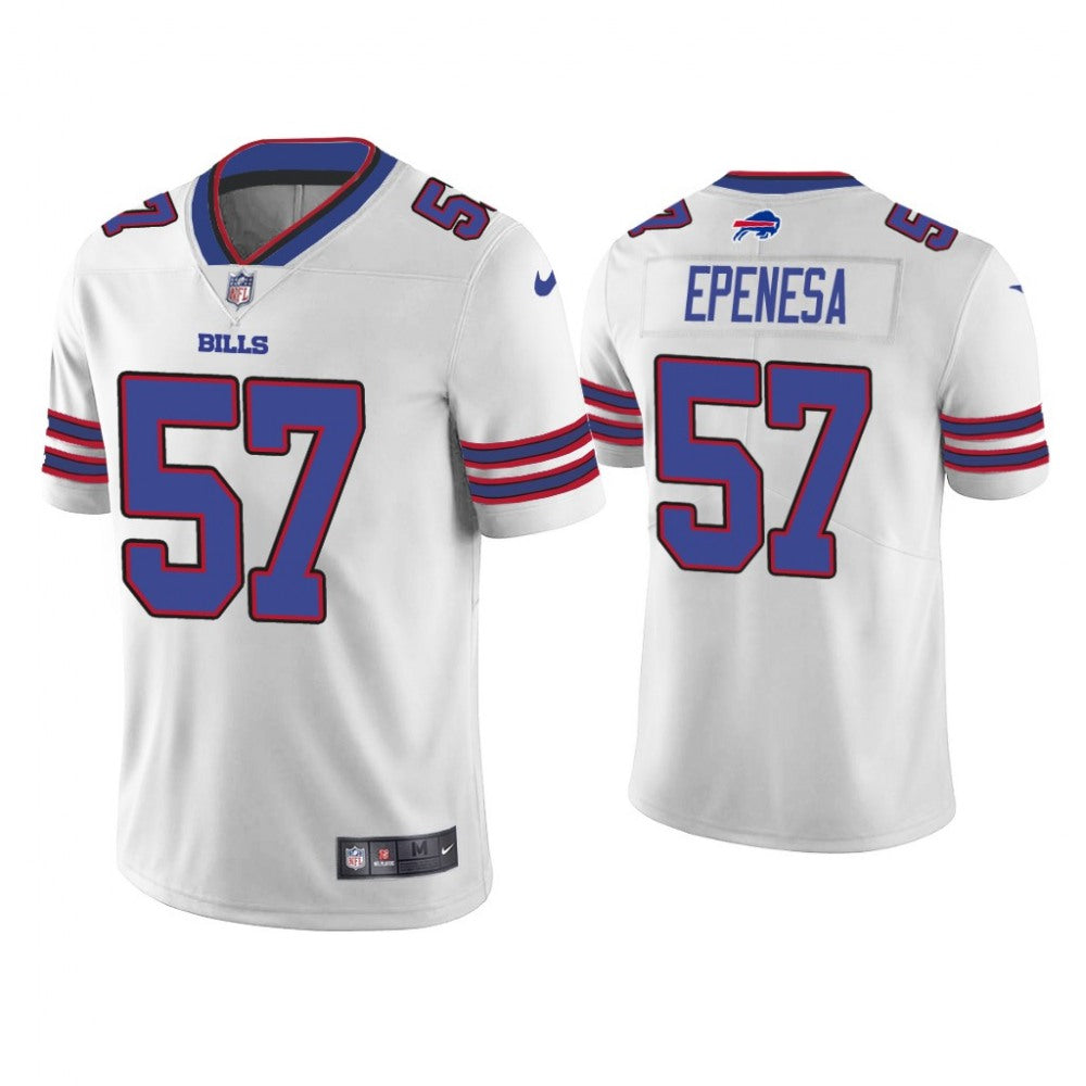 Men's Buffalo Bills #57 A.J. Epenesa White Vapor Untouchable Limited Stitched Jersey 