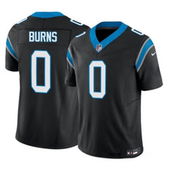 Men's Carolina Panthers #0 Brian Burns Black 2023 F.U.S.E. Vapor Untouchable Stitched Football Jersey 