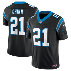 Men's Carolina Panthers #21 Jeremy Chinn Black 2023 F.U.S.E. Vapor Untouchable Stitched Football Jersey 
