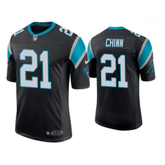 Men's Carolina Panthers #21 Jeremy Chinn Black Stitched Jersey 