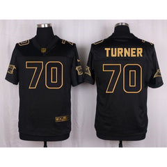 Panthers #70 Trai Turner Black Men's Stitched NFL Elite Pro Line Gold Collection Jersey 