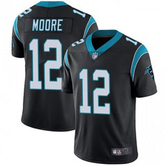 Men's Carolina Panthers #12 DJ Moore Black Vapor Untouchable Limited Stitched Jersey 