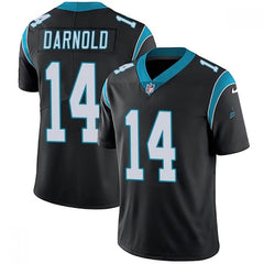 Men's Carolina Panthers #14 Sam Darnold Black Vapor Untouchable Limited Stitched Jersey 