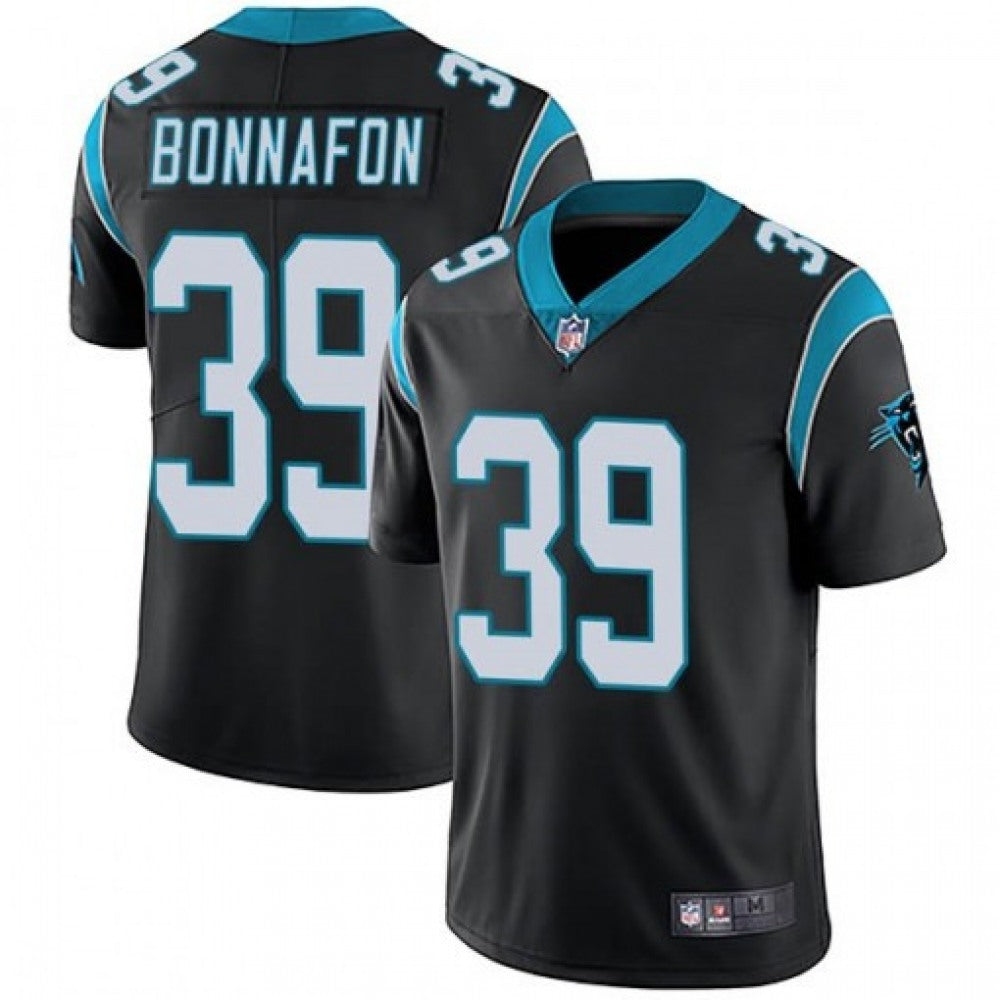 Men's Carolina Panthers #39 Reggie Bonnafon Black Vapor Untouchable Limited Stitched Jersey 