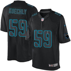 Panthers #59 Luke Kuechly Black Men's Stitched NFL Impact Limited Jersey 
