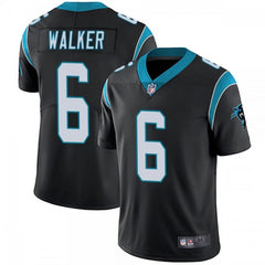 Men's Carolina Panthers #6 P.J. Walker Black Vapor Untouchable Limited Stitched Jersey 