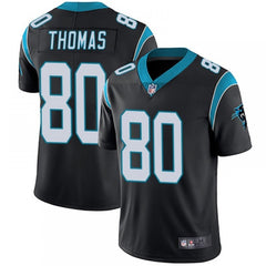 Men's Carolina Panthers #80 Ian Thomas Black Vapor Untouchable Limited Stitched Jersey 