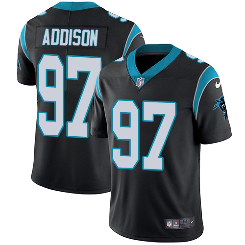 Men's Carolina Panthers #97 Mario Addison Black Vapor Untouchable Limited Stitched NFL Jersey 