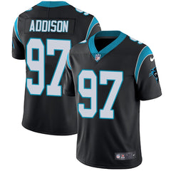 Men's Carolina Panthers #97 Mario Addison Black Vapor Untouchable Limited Stitched NFL Jersey 