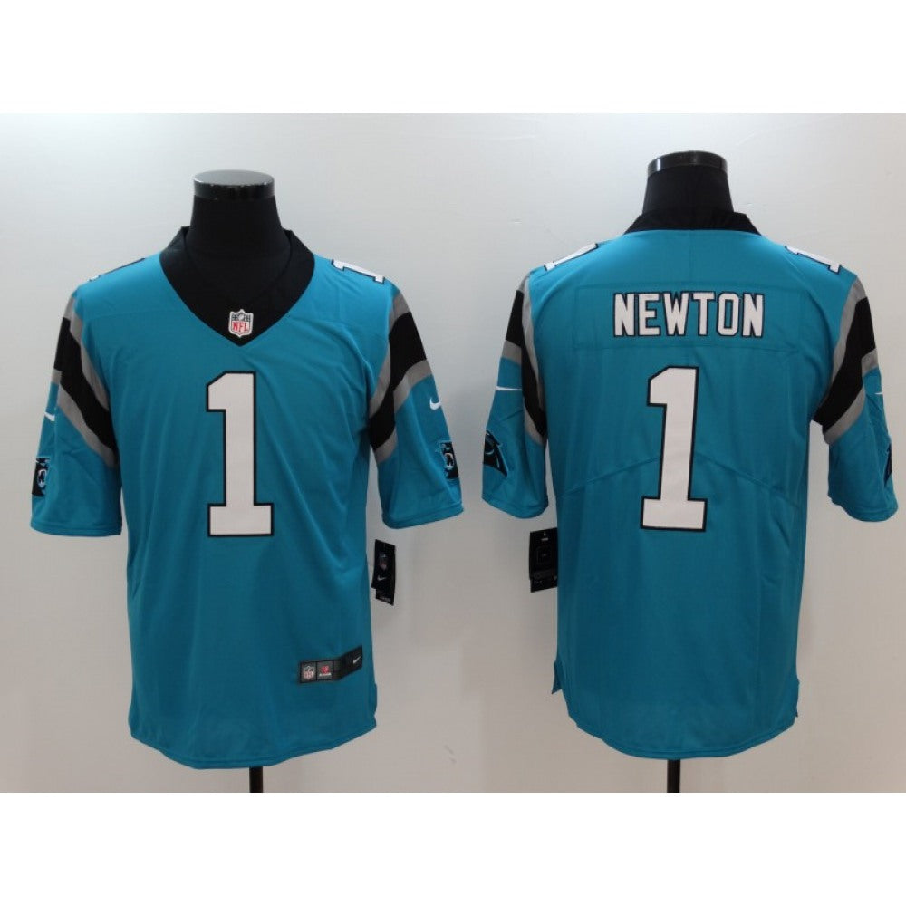 Men's Carolina Panthers#1 Cam Newton Blue Vapor Untouchable Player Limited Jersey 
