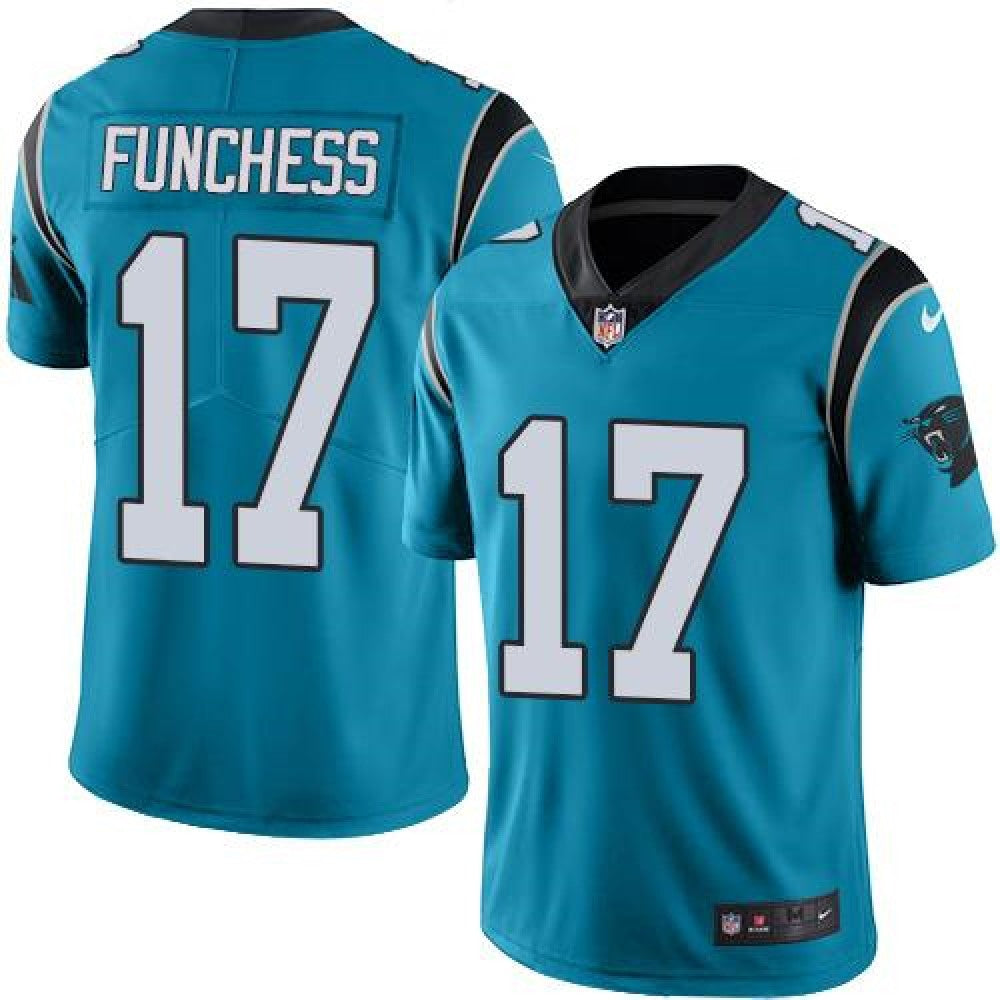 Panthers #17 Devin Funchess Blue Men's Stitched NFL Limited Rush Jersey 