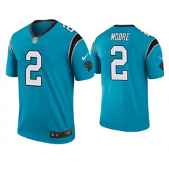 Men's Carolina Panthers #2 D.J Moore Blue Vapor Untouchable Limited Stitched Jersey 