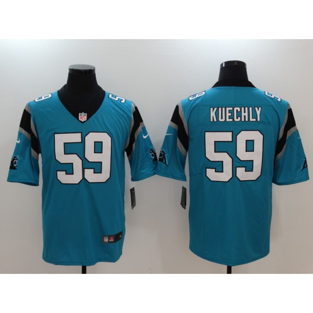 Men's Carolina Panthers #59 Luke Kuechly Blue Vapor Untouchable Player Limited Jersey 