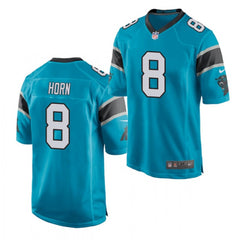 Men's Carolina Panthers #8 Jaycee Horn Blue Vapor Untouchable Limited Stitched Jersey 