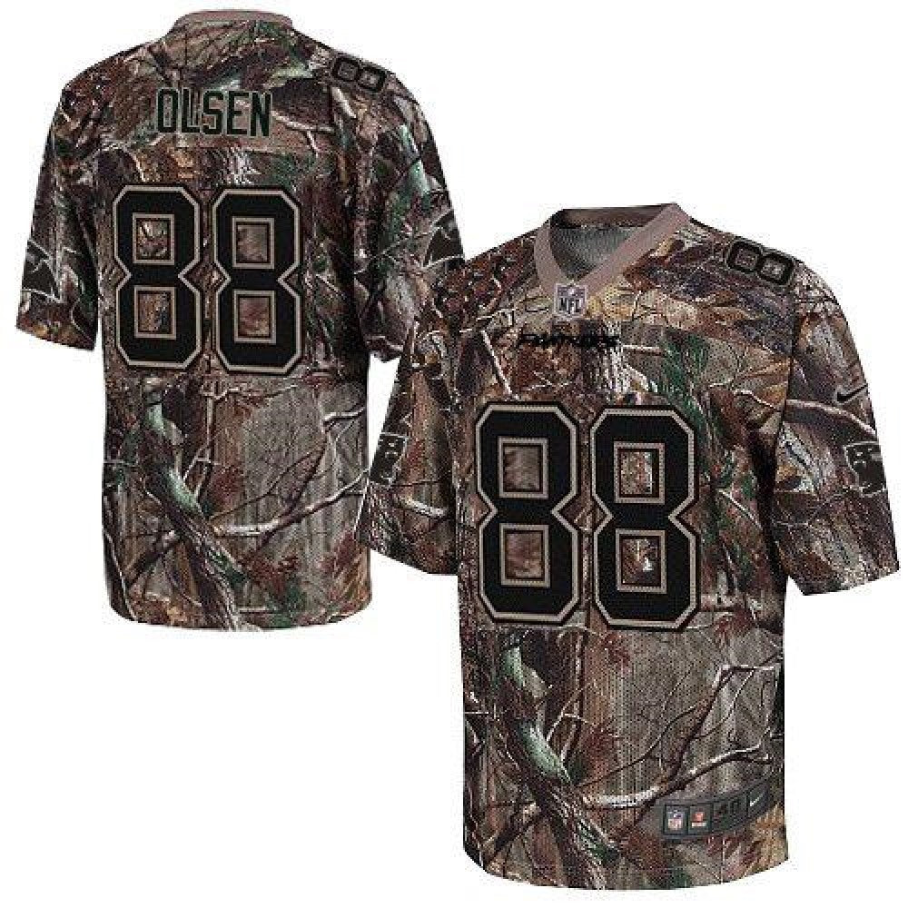 Panthers #88 Greg Olsen Camo Men's Stitched NFL Realtree Elite Jersey 