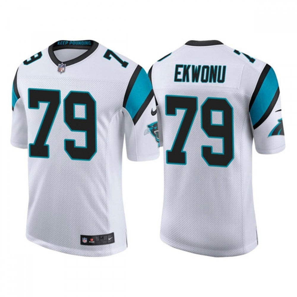 Men's Carolina Panthers #79 Ikem Ekwonu 2022 White Stitched Jersey 