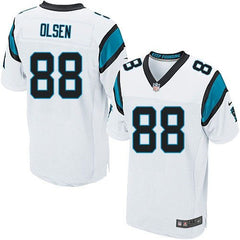 Panthers #88 Greg Olsen White Men's Stitched NFL Elite Jersey 