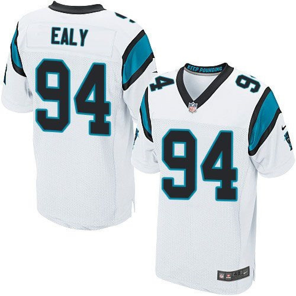Panthers #94 Kony Ealy White Men's Stitched NFL Elite Jersey 