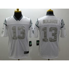Panthers #13 Kelvin Benjamin White Men's Stitched NFL Limited Platinum Jersey 