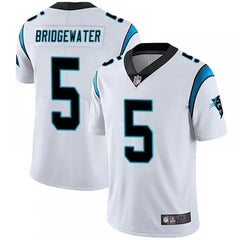 Men's Carolina Panthers #5 Teddy Bridgewater White Vapor Limited Stitched Jersey 