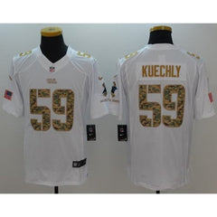 Panthers #59 Luke Kuechly White Men's Stitched NFL Limited Salute to Service Jersey 
