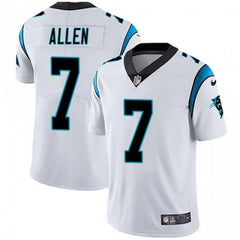 Men's Carolina Panthers #7 Kyle Allen White Vapor Untouchable NFL Limited Stitched Jersey 