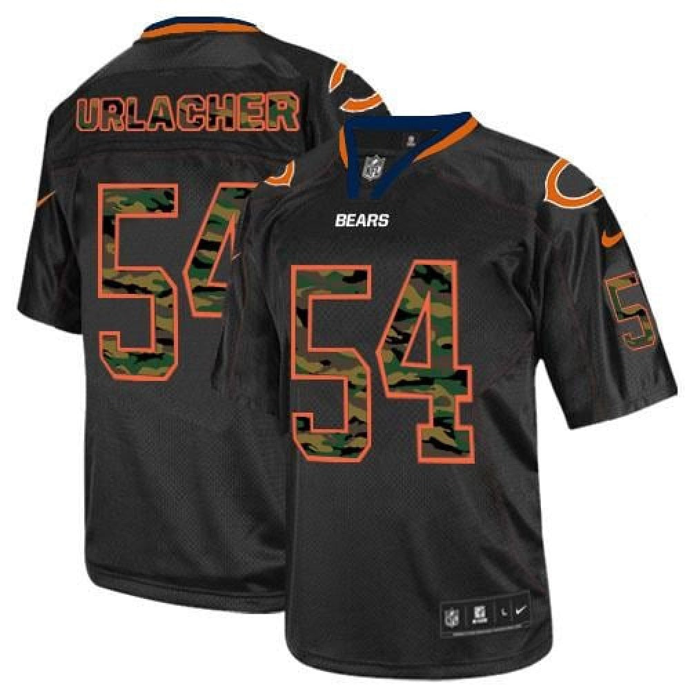 Men's Chicago Bears #54 Brian Urlacher Black Stitched Jersey 