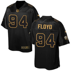 Bears #94 Leonard Floyd Black Men's Stitched NFL Elite Pro Line Gold Collection Jersey 