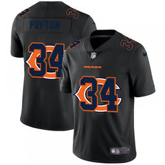 Men's Chicago Bears #34 Walter Payton Black Shadow Logo Limited Stitched Jersey 