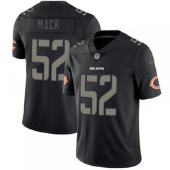 Men's Chicago Bears #52 Khalil Mack 2018 Black Impact Limited Stitched NFL Jersey 