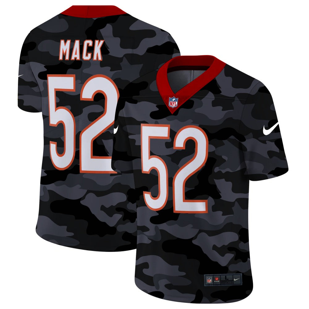 Men's Chicago Bears #52 Khalil Mack 2020 Camo Limited Stitched Jersey 