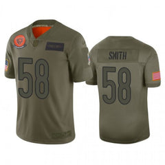 Men's Chicago Bears #58 Roquan Smith 2019 Camo Salute To Service Limited Stitched NFL Jersey 