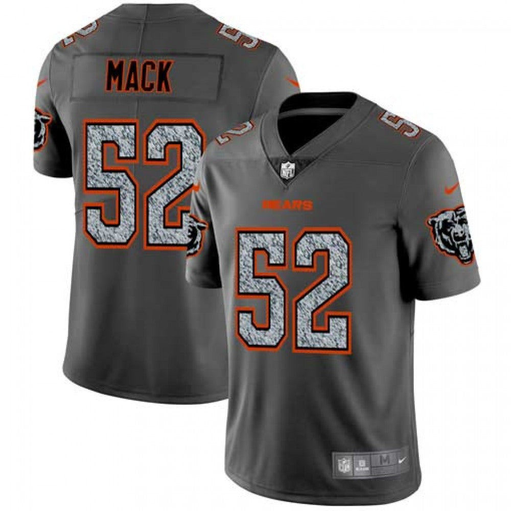 Men's Chicago Bears #52 Khalil Mack 2019 Gray Fashion Static Limited Stitched NFL Jersey 