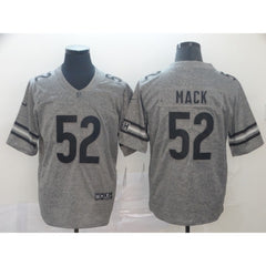 Men's Chicago Bears #52 Khalil Mack Grey Stitched NFL Jersey 
