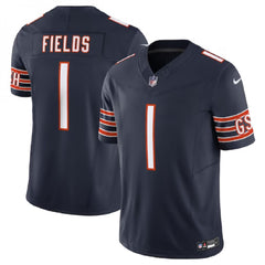 Men's Chicago Bears #1 Justin Fields Navy 2023 F.U.S.E. Vapor Untouchable Limited Stitched Football Jersey 