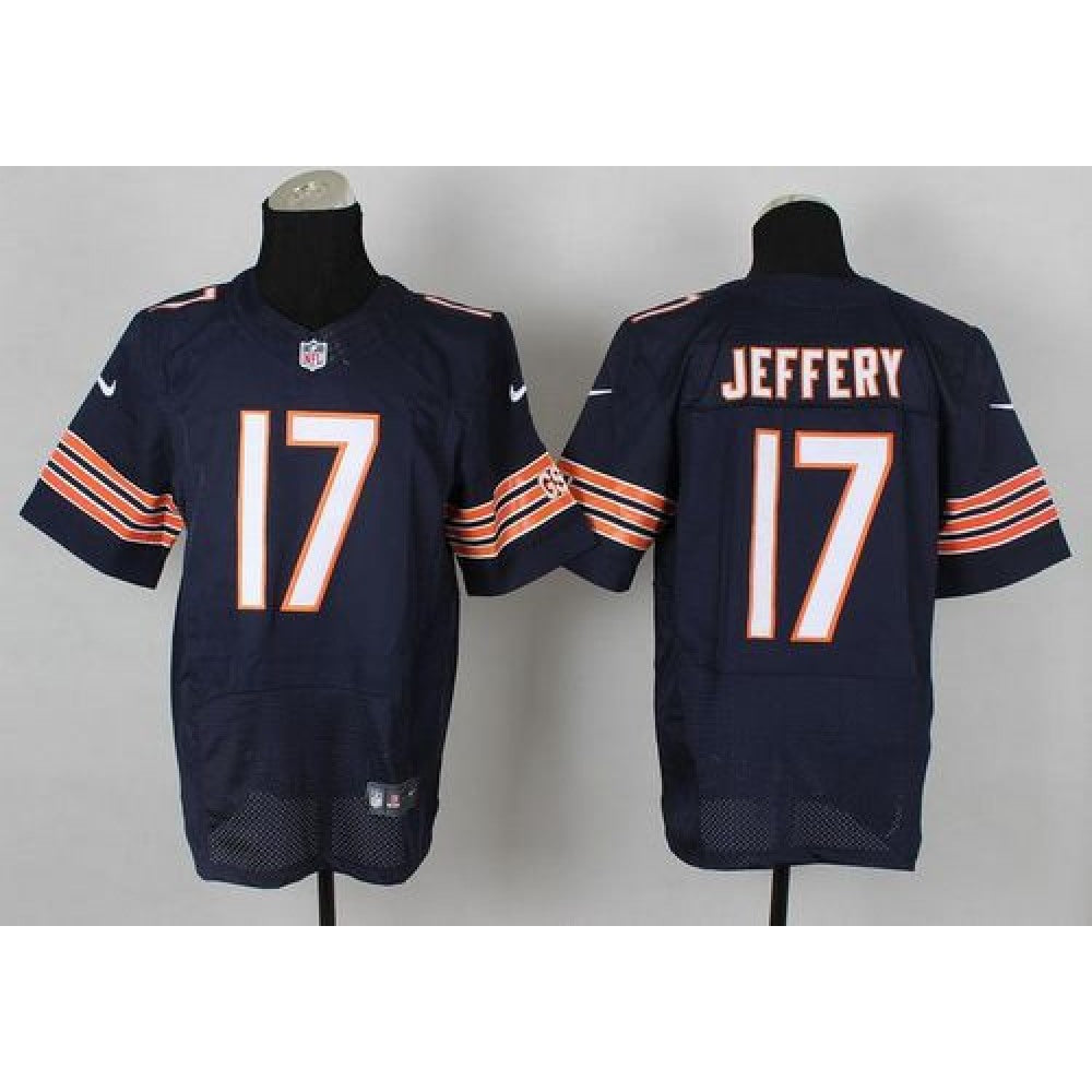 Bears #17 Alshon Jeffery Navy Blue Team Color Men's Stitched NFL Elite Jersey 