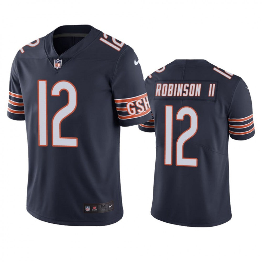 Men's Chicago Bears #12 Allen Robinson II Navy Vapor untouchable Limited Stitched Jersey 