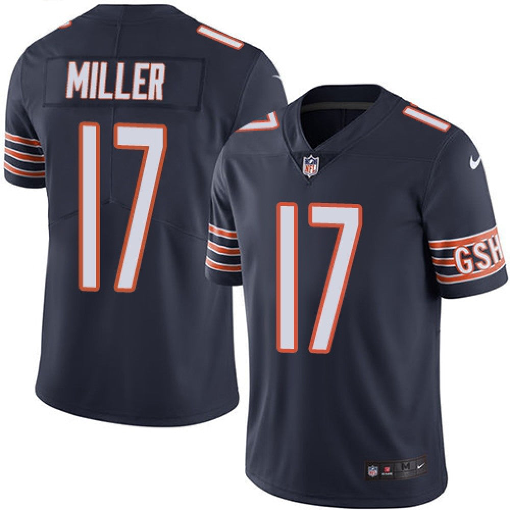 Men's Chicago Bears #17 Anthony Miller Navy Blue Vapor Untouchable Limited Stitched NFL Jersey 