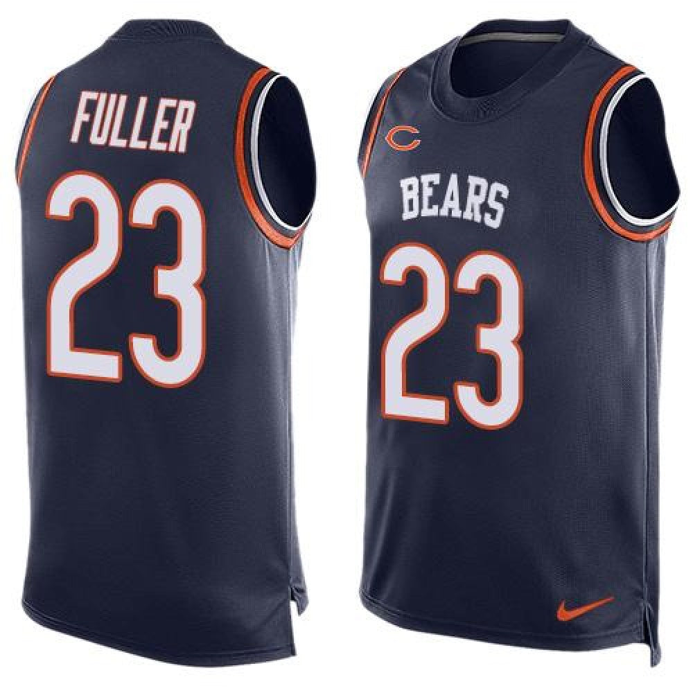 Bears #23 Kyle Fuller Navy Blue Team Color Men's Stitched NFL Limited Tank Top Jersey 