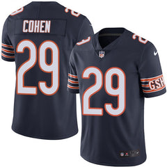 Men's Chicago Bears #29 Tarik Cohen Navy Blue Team Color Vapor Untouchable Limited Stitched NFL Jersey 