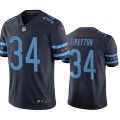 Men's Chicago Bears #34 Walter Payton Navy 2019 City Edition Limited Stitched NFL Jersey 
