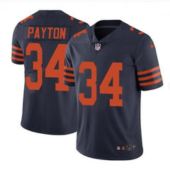 Men's Chicago Bears #34 Walter Payton Navy Vapor untouchable Limited Stitched NFL Jersey 