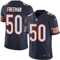 Bears #50 Jerrell Freeman Navy Blue Men's Stitched NFL Limited Rush Jersey 