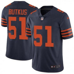 Men's Chicago Bears #51 Dick Butkus Navy Color Rush Limited Stitched Jersey 